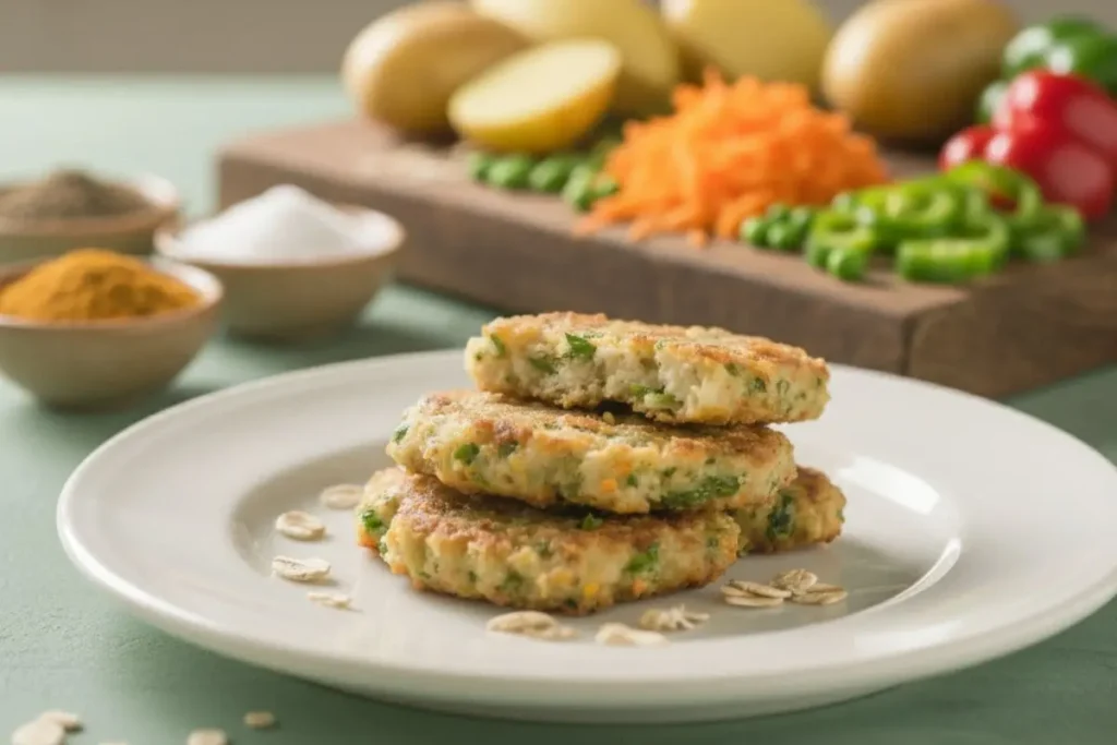 Oats Vegetable Cutlets